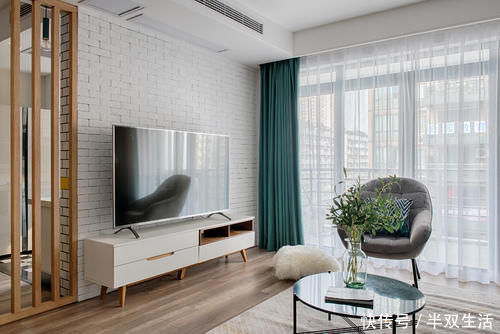 业主|冉小云作品:91㎡极简北欧,两居室的舒适小家,自然纯真的空间