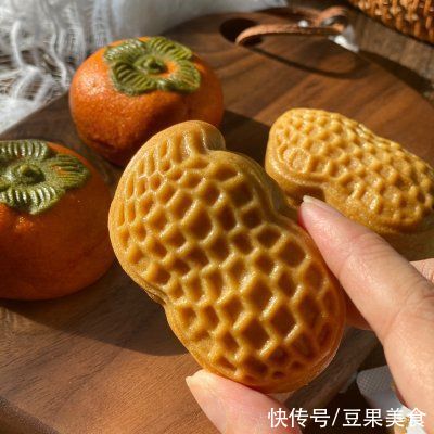 柿子|今年必须做的好柿花生月饼