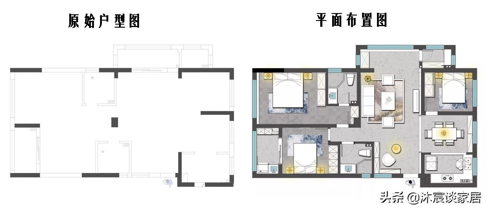 天青色|她,80后,二次装修选择现代中式,素雅沉稳大气的家,越看越中意