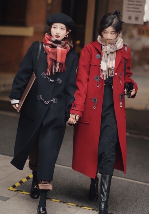 大衣|冬天了怎么穿?建议和姐妹安排上“闺蜜装”,出街回头率百分百!
