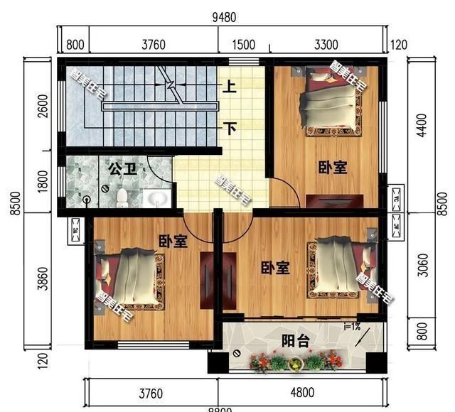 卧室|老家有块小宅基地，盖一栋简欧风格住宅，让父母颐养天年