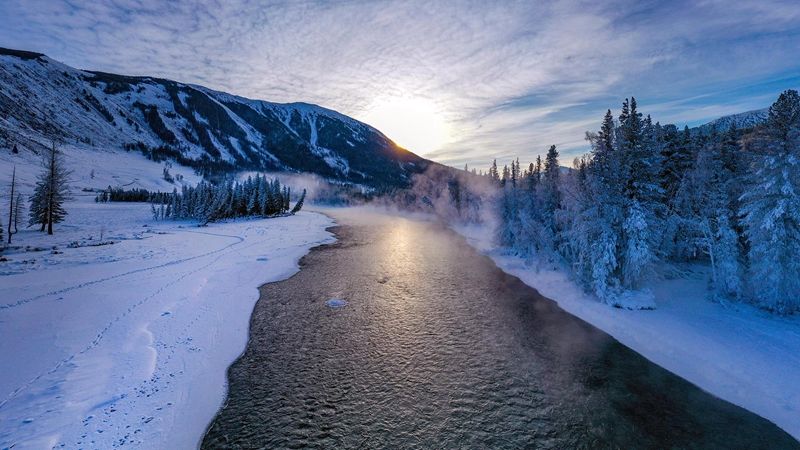 老年|大片来袭！雪季的喀纳斯，带你领略新疆童话般的冰雪世界