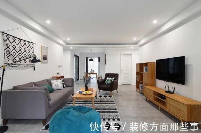 二居室|72平北欧风二居室，清新且美好的三口之家