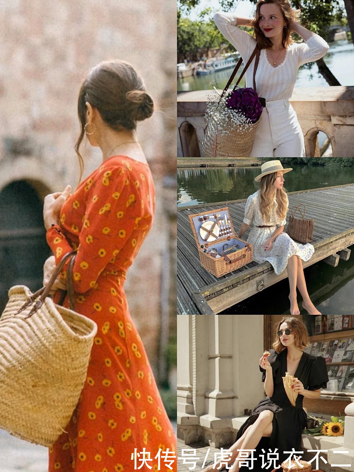 初夏气息满满的草编包，优雅百搭又浪漫，满足你的一切搭配需求