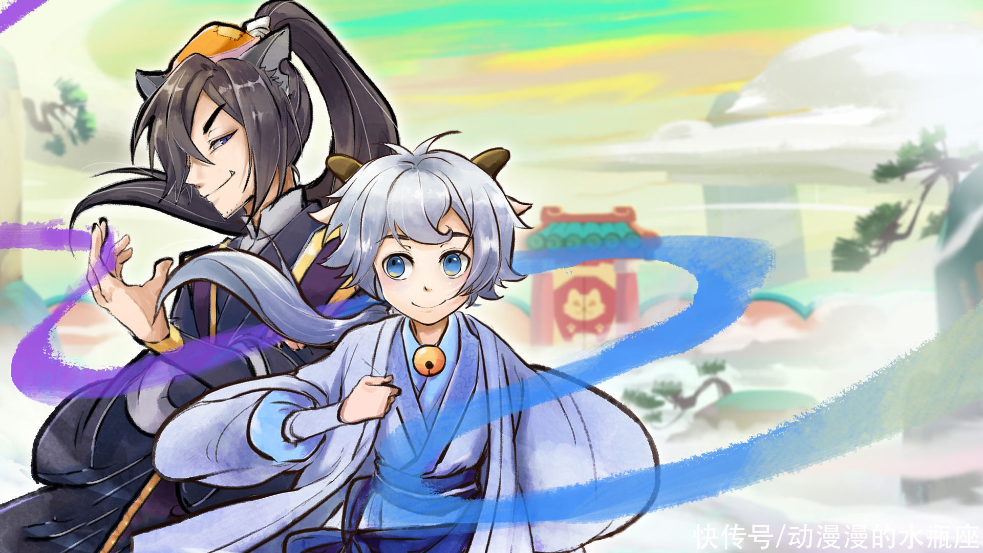 拟人画师放 大招 红太狼放下了平底锅 懒洋洋很阳光 全网搜