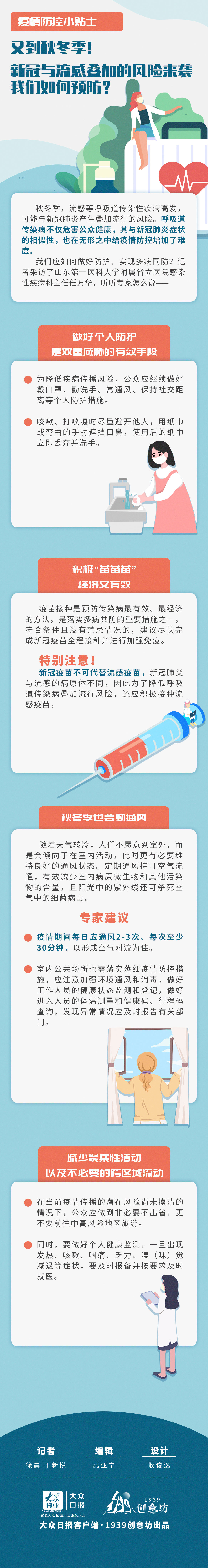 感染性疾病|疫情防控小贴士｜新冠与流感叠加的风险来袭，我们如何预防？