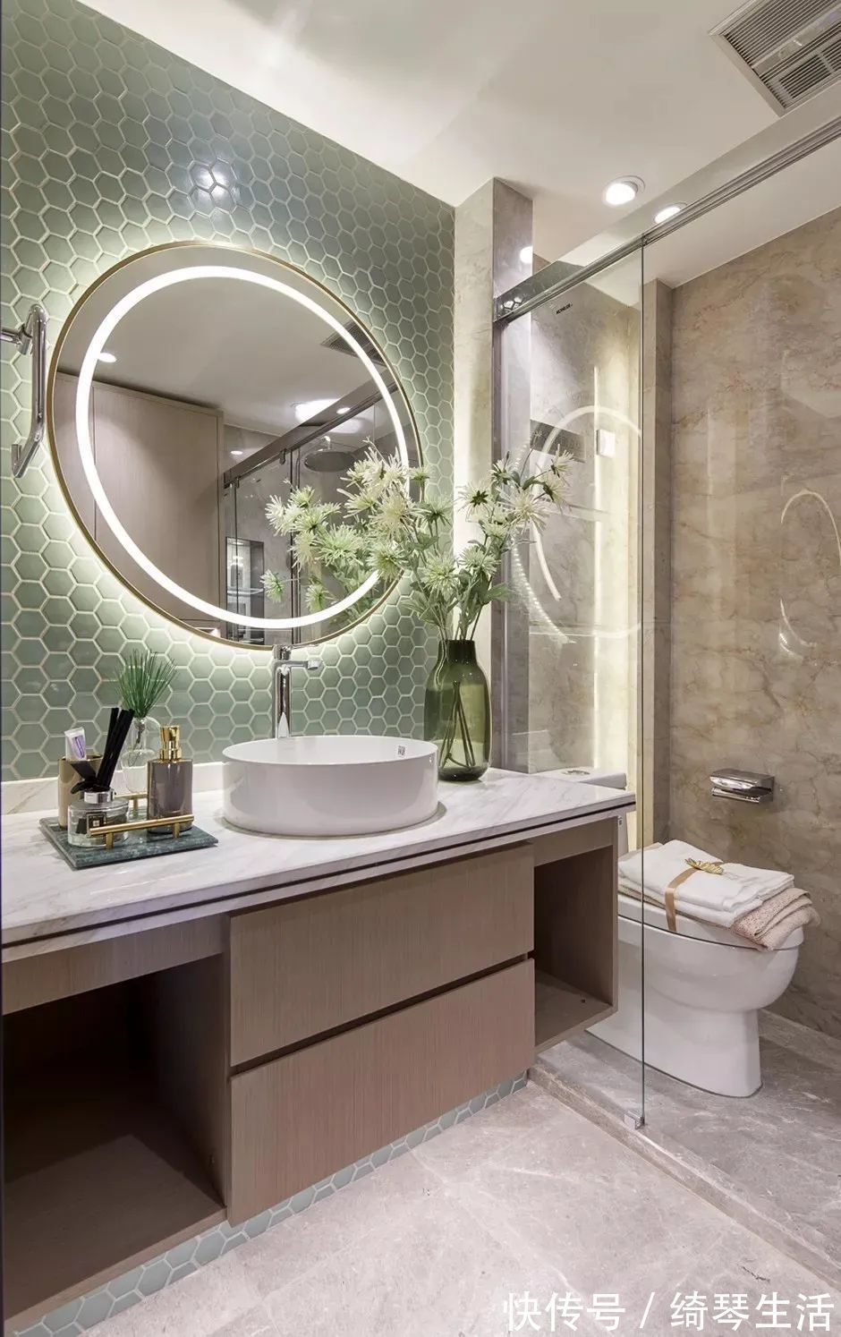 浪漫|89㎡现代简约,低饱和度的色彩,莫兰迪主义的浪漫