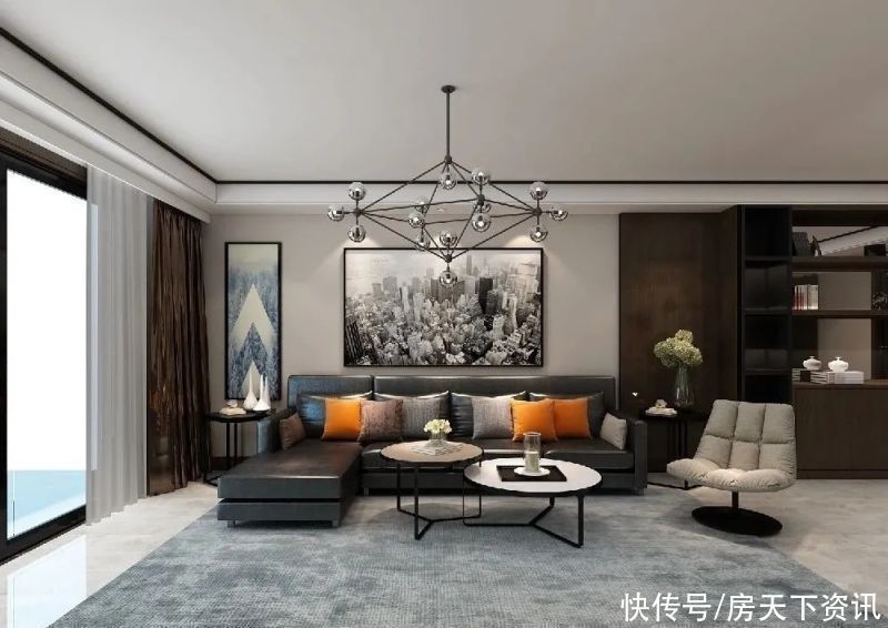 客厅|15万块钱装修的168平米的房子,现代风格简直太美了