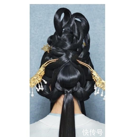 皮筋 翩若惊鸿,洛神发型图解!