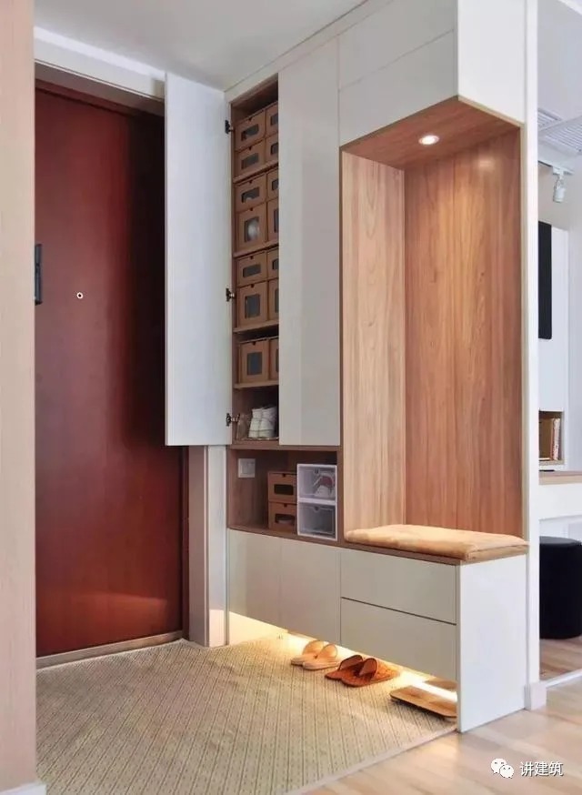 方案|玄关鞋柜的10款设计方案,赶紧学起来,实用又美观!