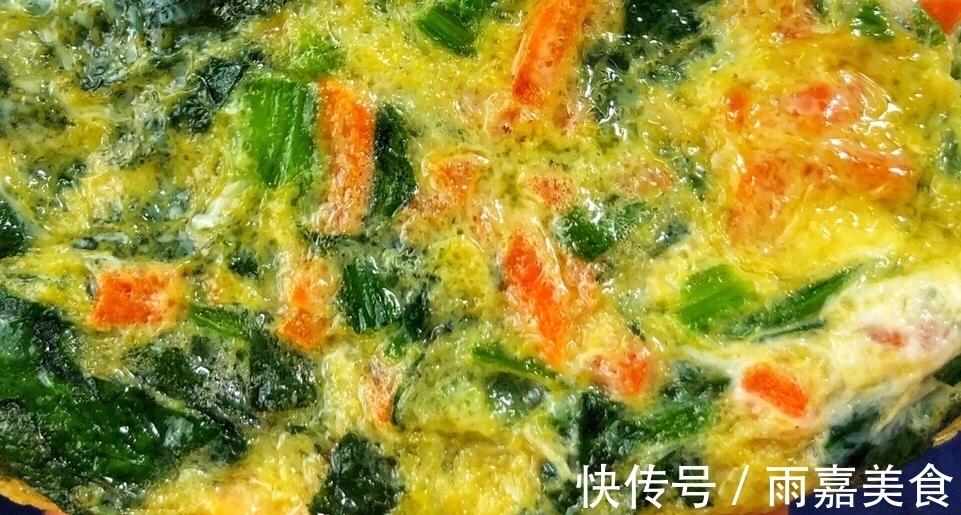 鸡蛋饼|蔬菜鸡蛋饼,5分钟做好,好吃又营养,适合不爱吃蔬菜的小朋友