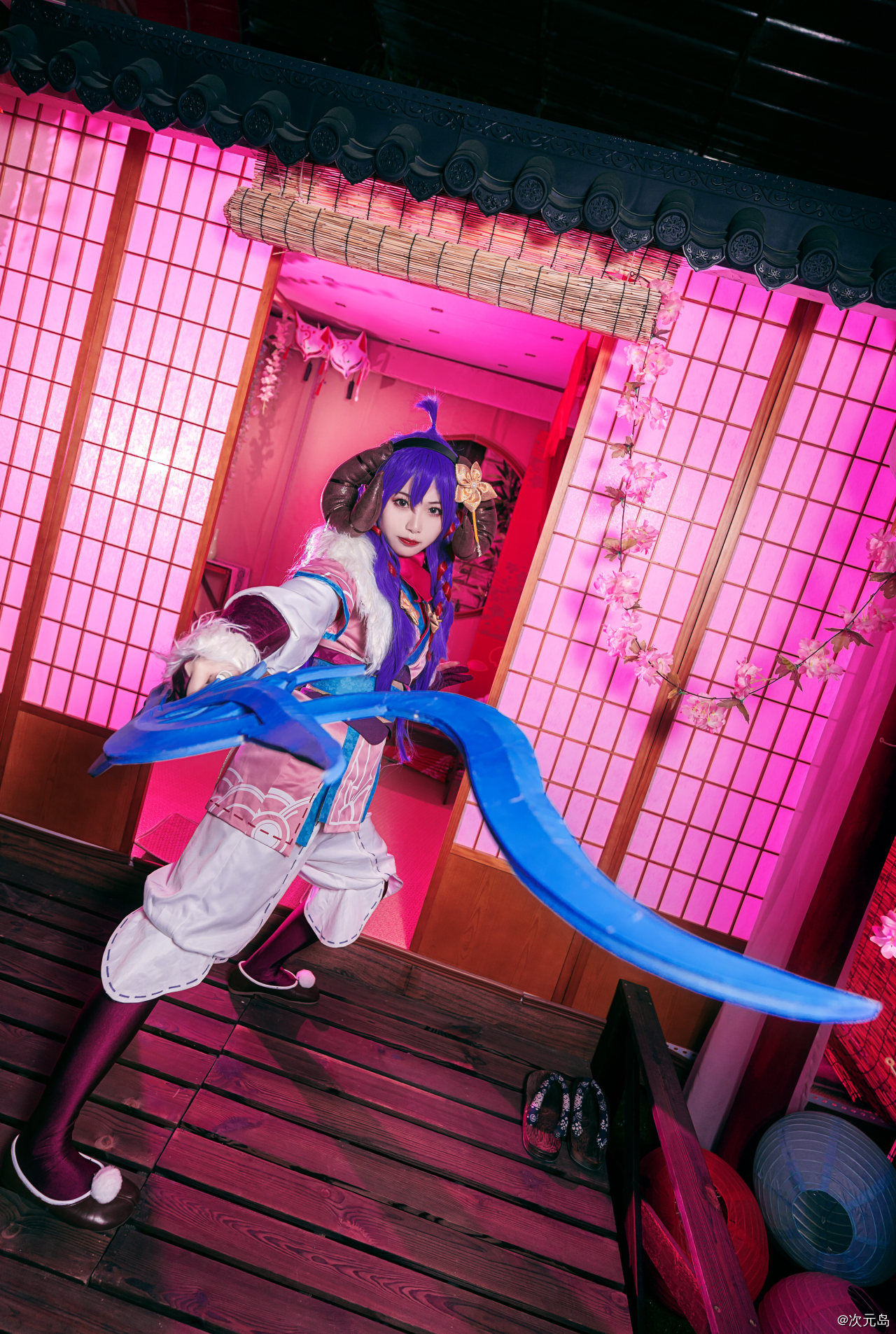 cospl英雄联盟LOL 灵魂莲华阿狸cosplay