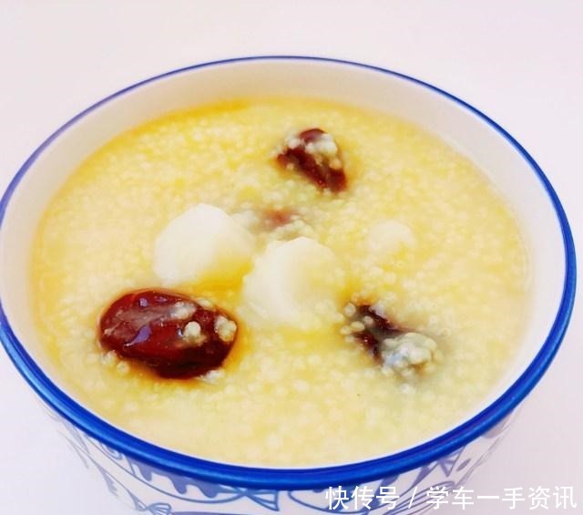 红枣山药小米粥，补气补血，营养丰富