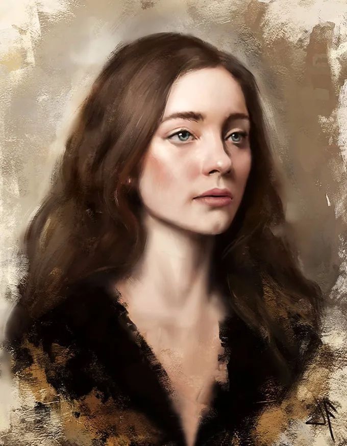 小姐姐#仙女般的小姐姐,清纯不做作的肖像画