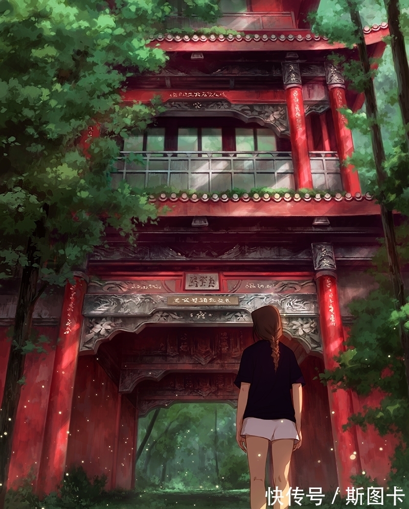 西方人@她是一位德国艺术家,却喜欢东方的艺术,她的插画也很东方