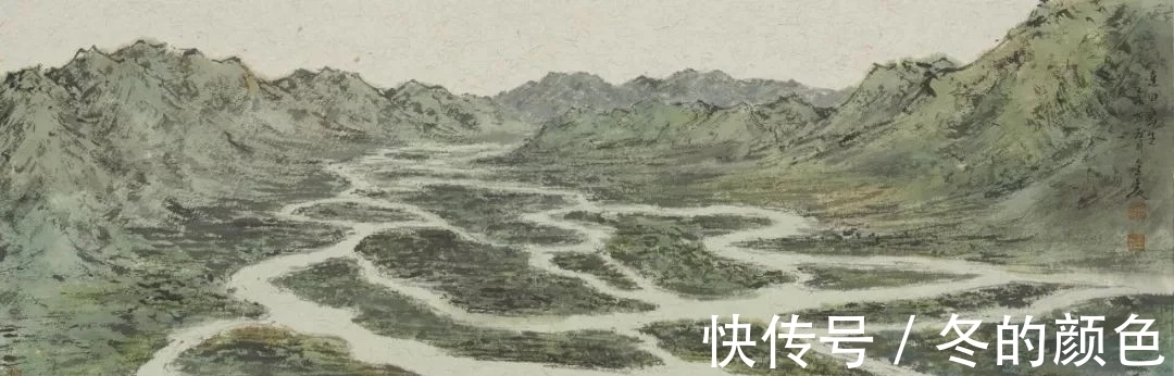 平远$他用三年时间，探索雪域高原｜金鑫高原山水画