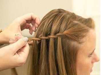 女生花式公主瀑布辫编发,一个人也编,无需求人