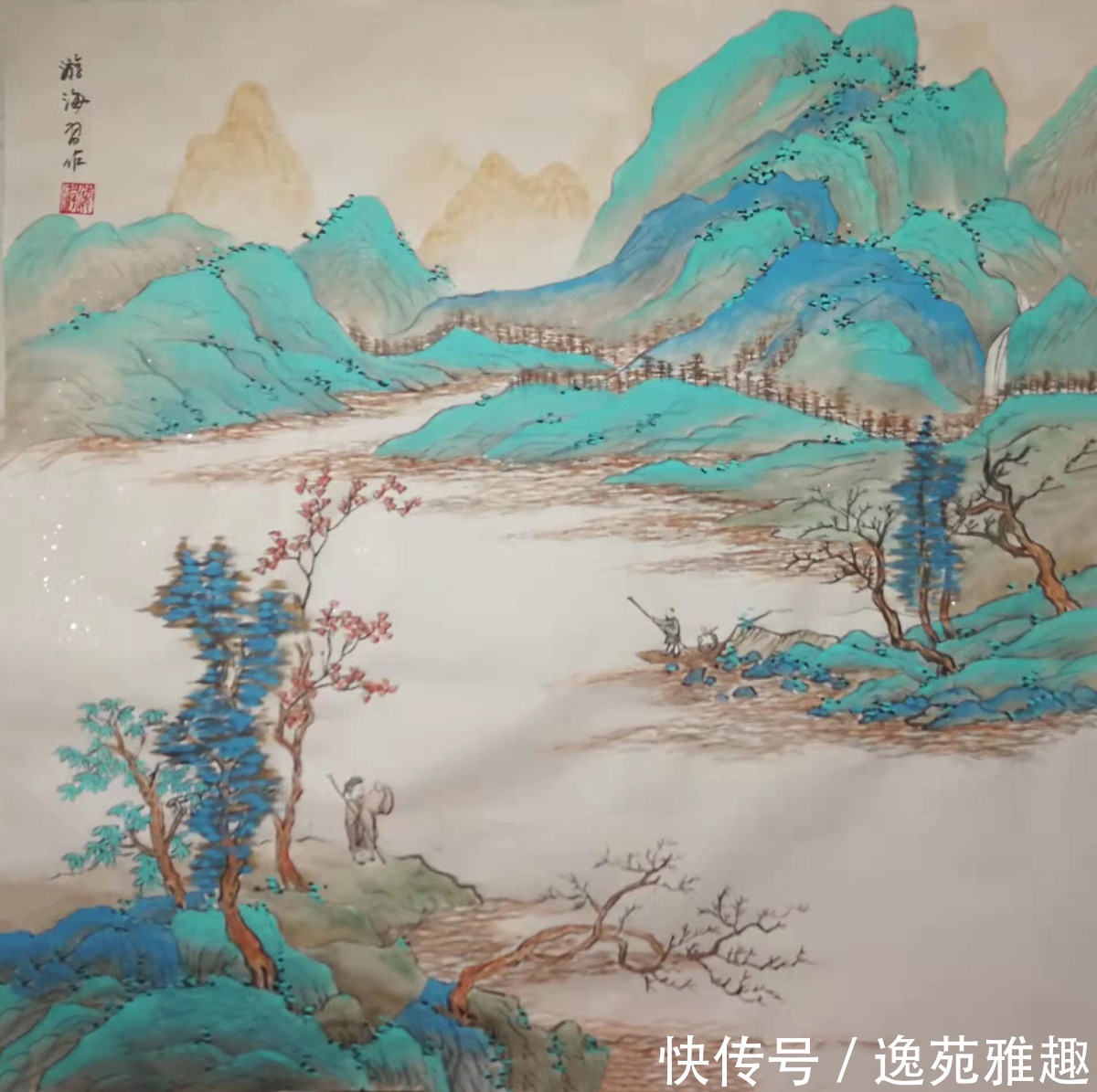 古典#「作品欣赏」山里人的水墨丹青,古典山水传承画家游海作品赏析