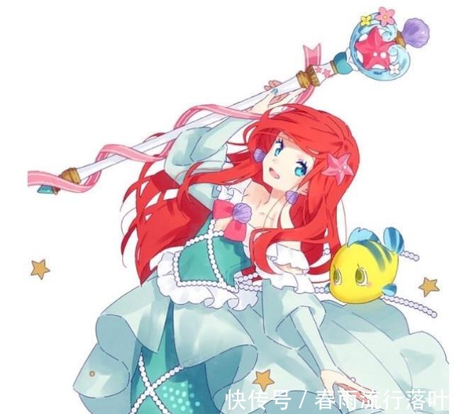 魔法少女|当迪士尼公主化身魔法少女,贝儿的魔杖被玫瑰包围,灰姑娘像跳舞