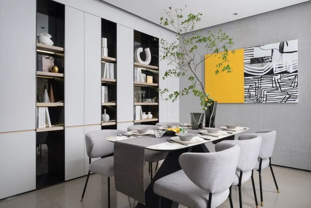 饰品|210㎡联排小别墅,现代大方的布置,配色令人舒适