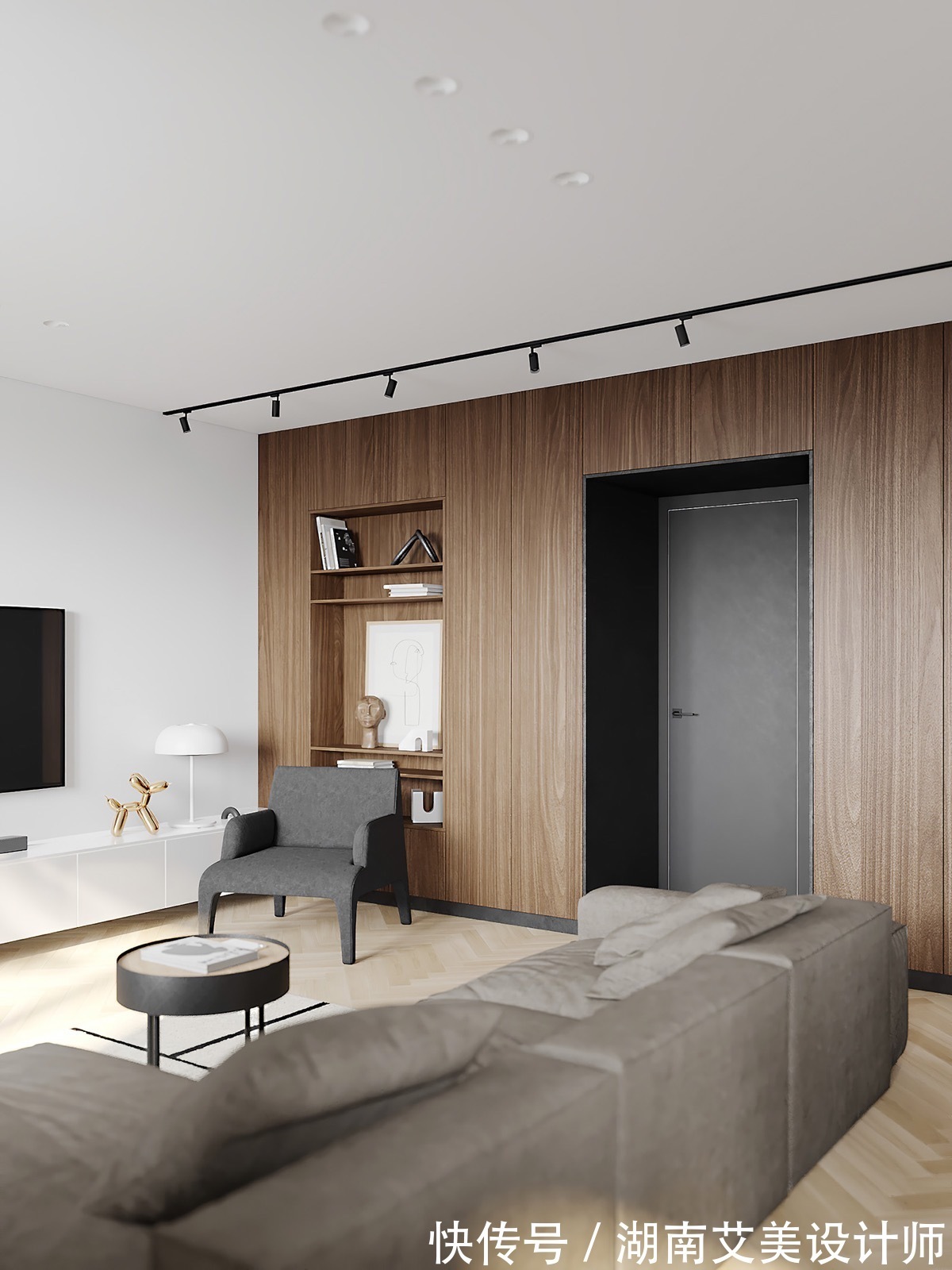 客餐厅|178㎡现代风软装设计，空间舒适宜人！