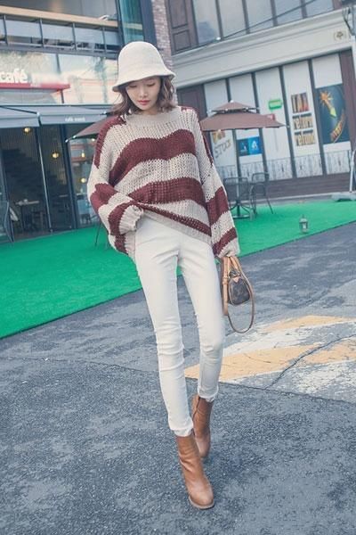 穿搭 演绎毛衣穿搭，穿搭风格时髦，有范儿