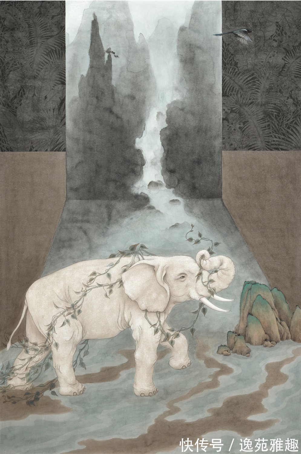 会员$「作品欣赏」淡烟流水画屏幽,女画家崔连文的花鸟作品