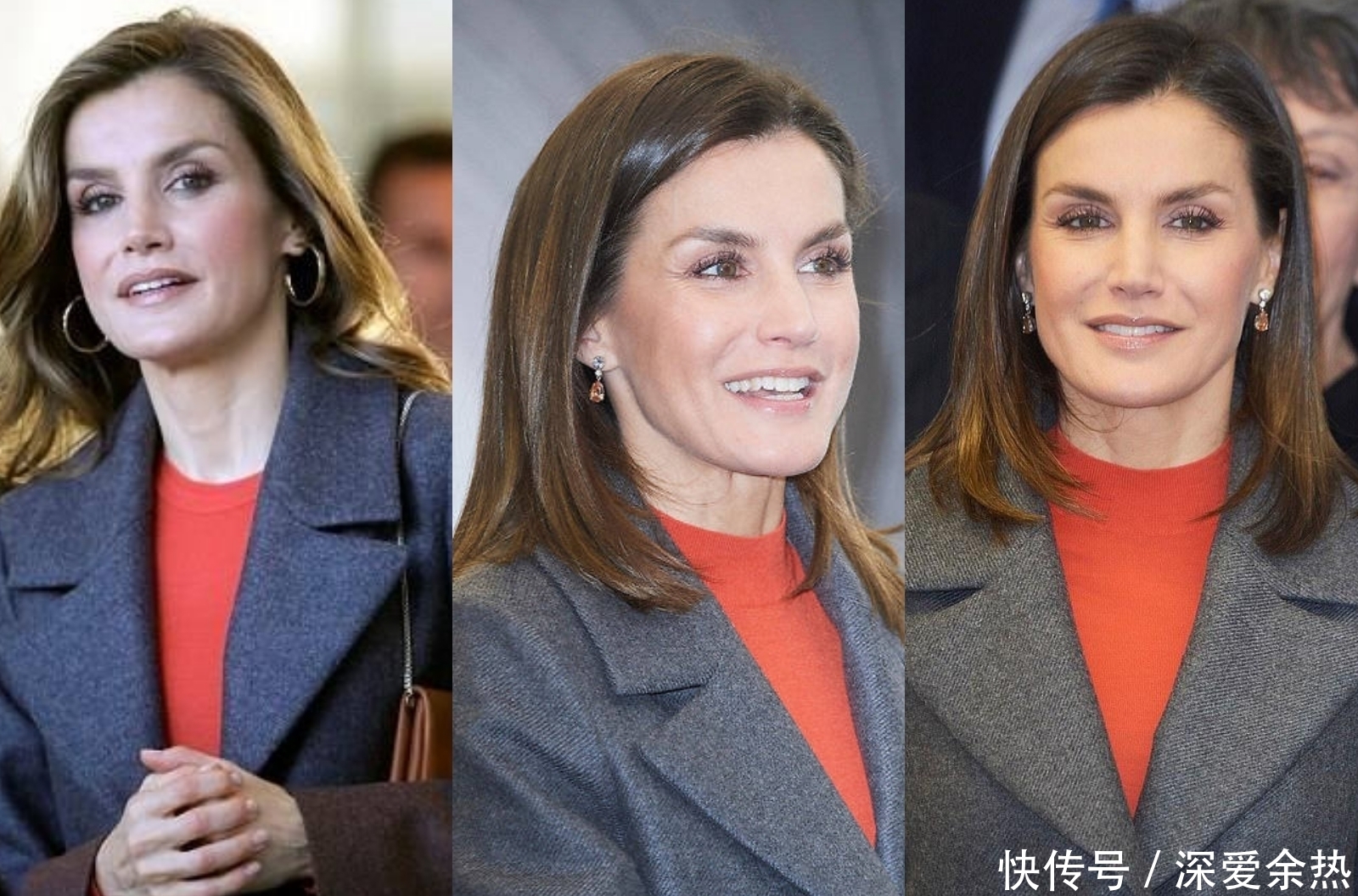 效果|西班牙王后又穿旧衣,加条腰带效果大不同,换个搭配温婉变惊艳