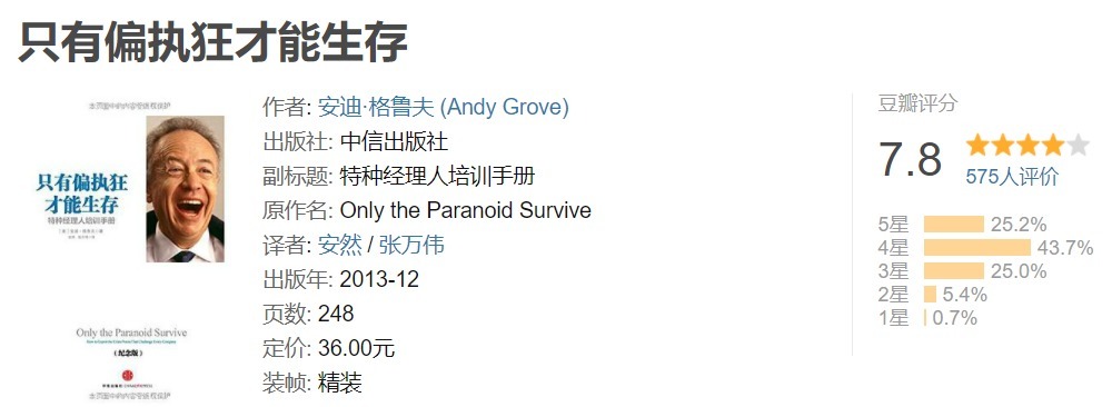 财智推荐|特种经理人培训手册:《只有偏执狂才能生存》| 英特尔