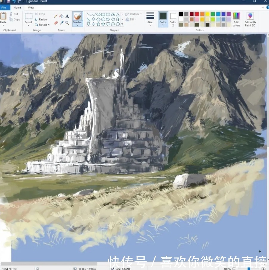 作品#不受绘画工具束缚的神人,画出一幅幅让人目瞪口呆的作品!