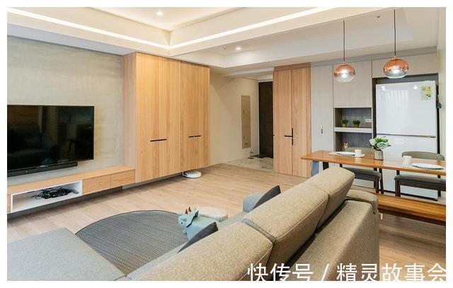 玄关|温暖，是对一个家最好的诠释！她家80㎡，清爽自然，太舒服了！