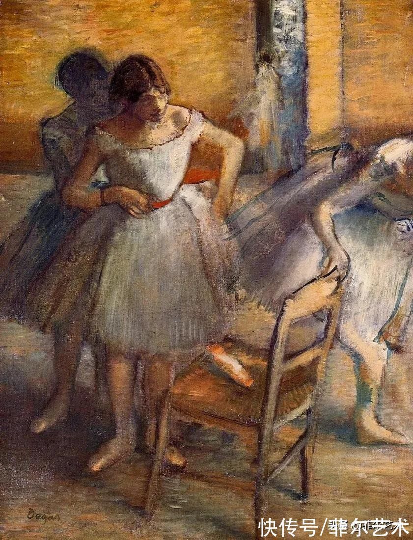 安格尔$法国艺术大师埃德加·德加舞女125幅油画作品,美翻了