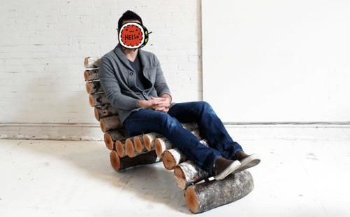 砍来一棵树锯成16根,拼成一张躺椅放在院子里,有人出500也不卖