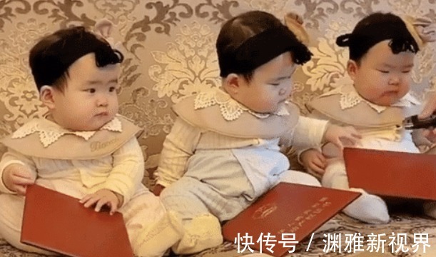 幸福指数|老爸为三胞胎女儿在线发“嫁妆”火了,坐在中间的孩子已经急了