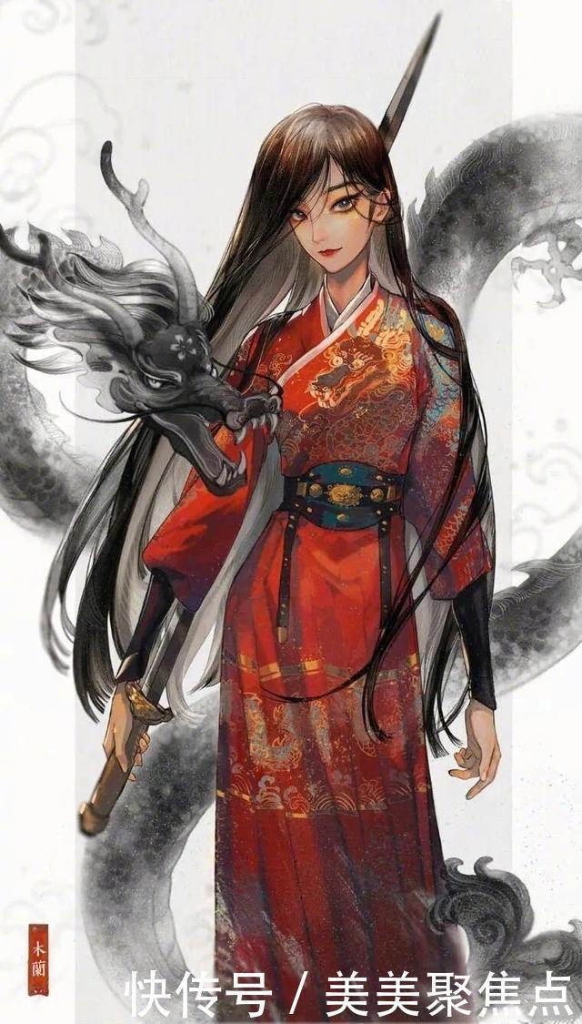 宫女|当迪士尼公主穿上古装,贝儿身穿旗袍,白雪公主成为宫女