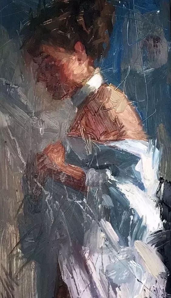 绘画#狂放的笔触,随意的着色,使他赢得了国际赞誉