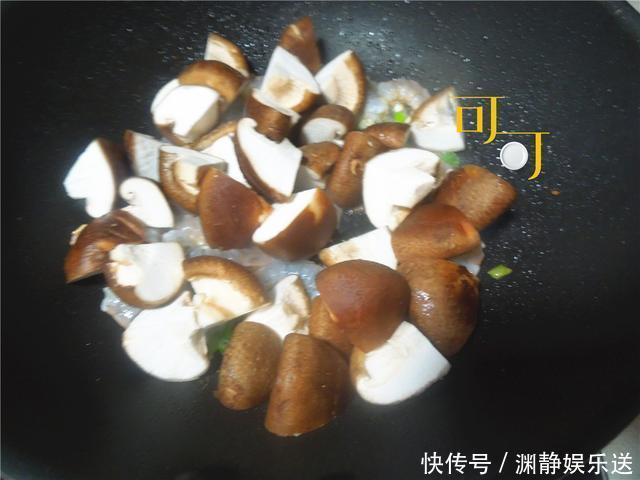家庭|好吃易做的香菇炒虾仁,食材很简单,家庭餐桌方便实用,一学就会