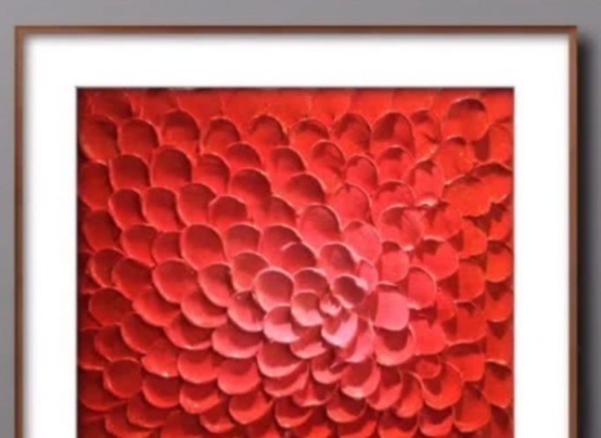 颜料@美术生被指责浪费颜料,只用红色作画,看到成品后老师都得跪下!