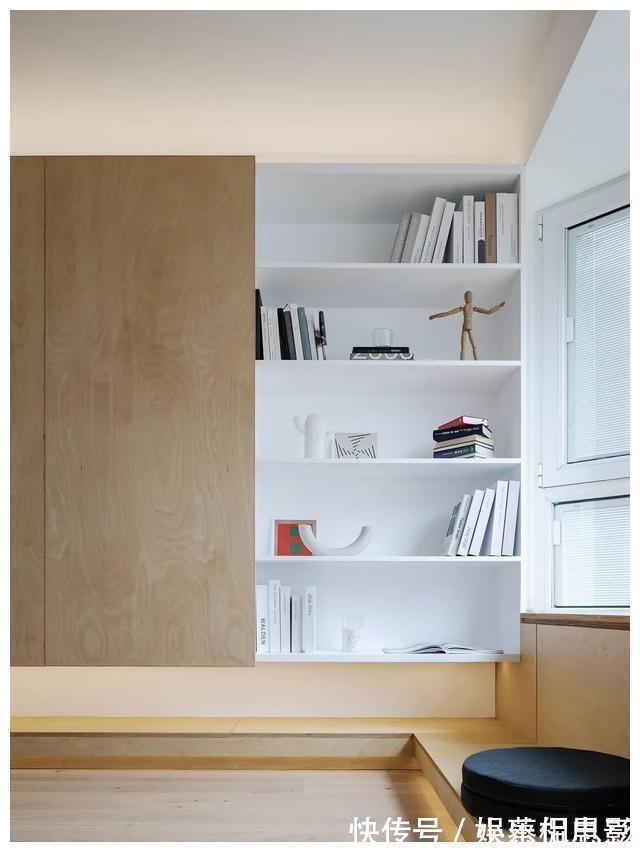 户型|89㎡高颜值美宅，「书墙+地台」的设计很抢眼，轻松住下三代人！