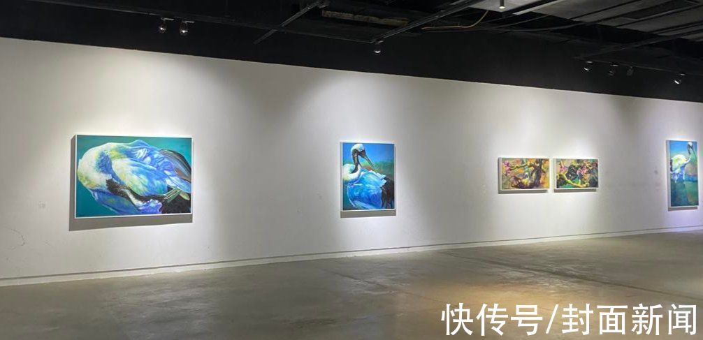 仙鹤&圆满中秋月，仙鹤送吉瑞 曹卫国画展上演“人鹤共舞”