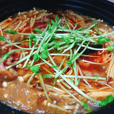 金针菇|水煮牛肉片
