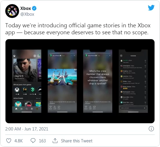 Xbox移动App更新：可查看诸多游戏IP的品牌故事