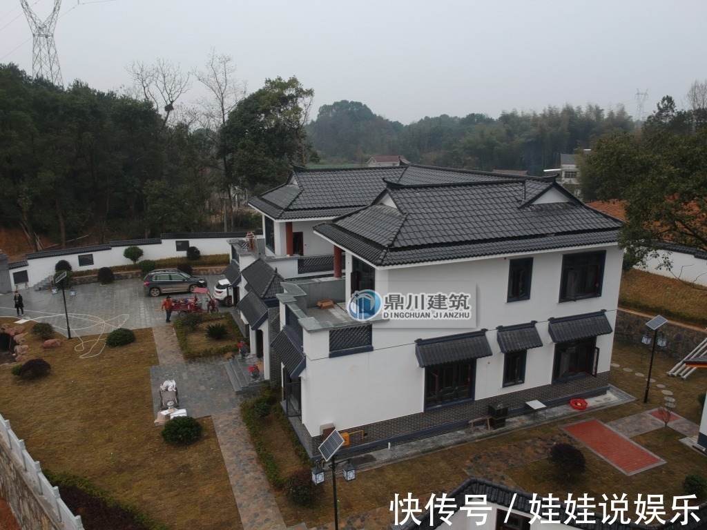 砖混|他花70万在乡下建四合院,庭院曲径幽深,堪比王府豪宅!