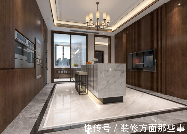 现代人|400平新中式别墅设计,将中式风格与现代风格和谐地融合在一起