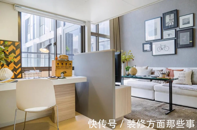 浅色调|30平简约风公寓设计, ?? 一进门几乎能看到房子的全景