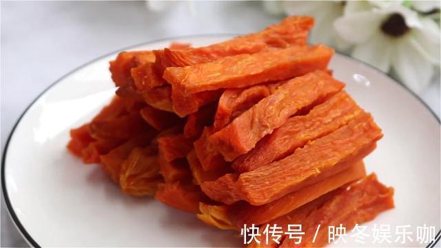 烤盘|红薯干快速做法,不晒不晾,无油无糖,软糯香甜,放半年都不发硬