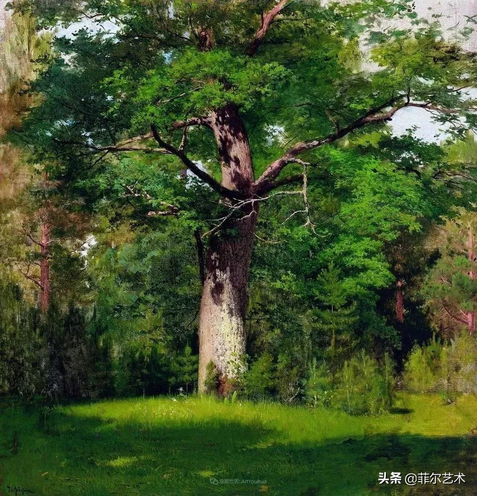 画派&艾萨克·伊里奇·列维坦油画作品用笔洗练，情感充沛，极富诗意