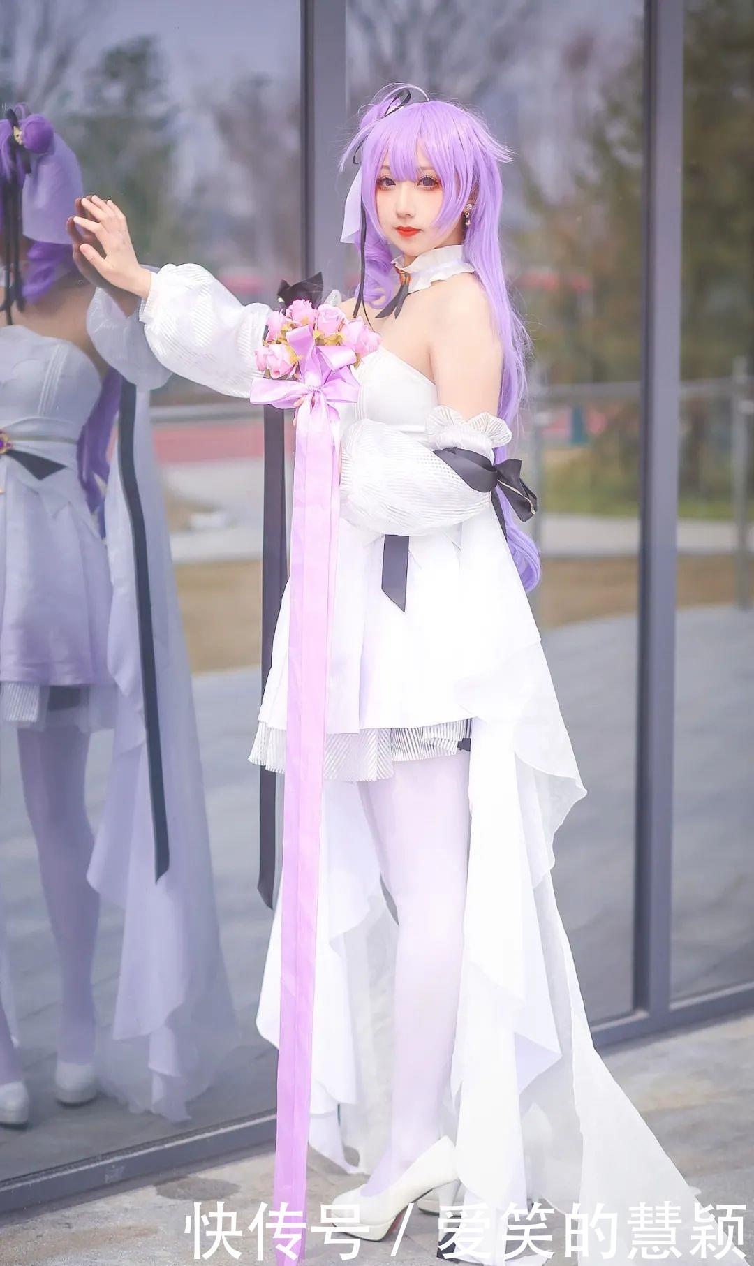 正片|cos:碧蓝航线纯白花嫁独角兽cos正片@弥呆,绝美