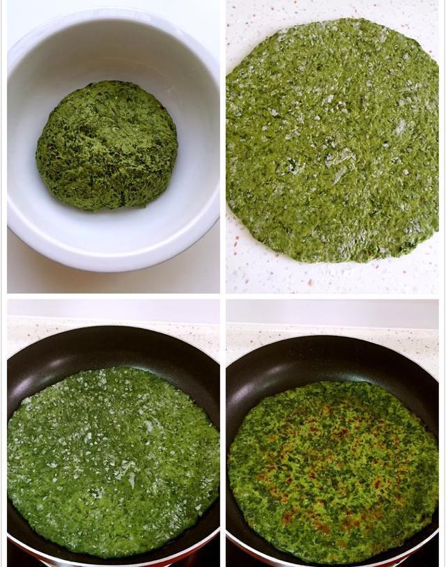 夏天才有的叶子,用来烙饼自带清香,我家每年夏天都吃很多次