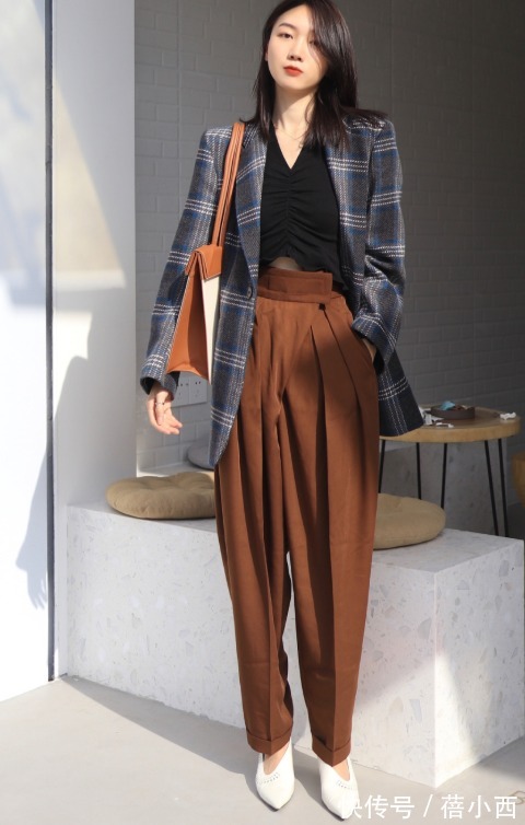 乐福鞋 春季穿“西装裤”=高级+显瘦,比牛仔裤更时髦洋气,帮你选好了